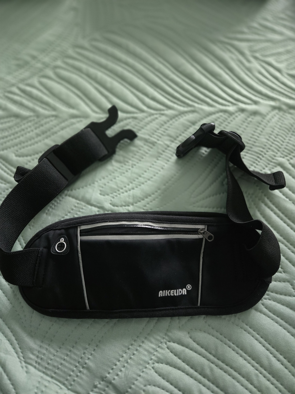 Black Waist Pack - Slim Travel Money Belt